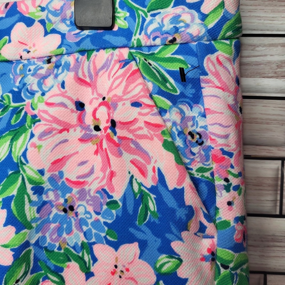 Lilly Pulitzer Buttercup Knit Shorts Multi Spring In Your Step Sz 8 NWT - Picture 4 of 14